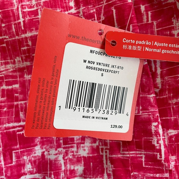 Hot pink and white, woman’s small, North Face jacket. Brand new with tags - Picture 2 of 3